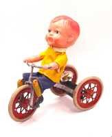 TIN AND CELLULOID TRICYCLE BOY - 2