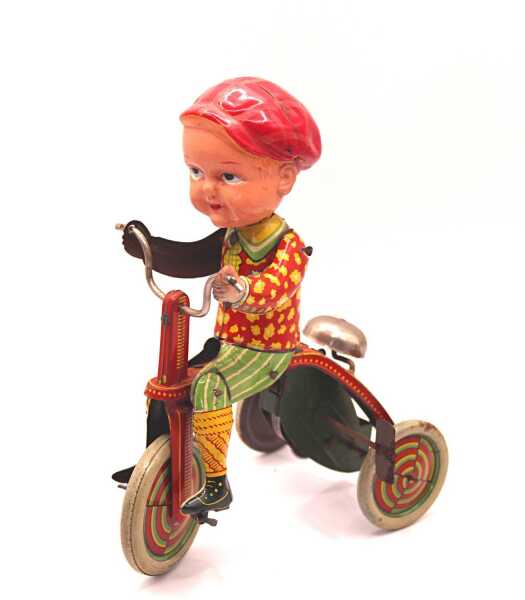 JAPANESE TIN TOY TRICYCLE BOY