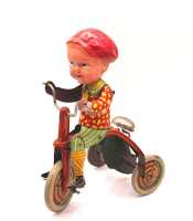 JAPANESE TIN TOY TRICYCLE BOY