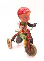 JAPANESE TIN TOY TRICYCLE BOY - 3