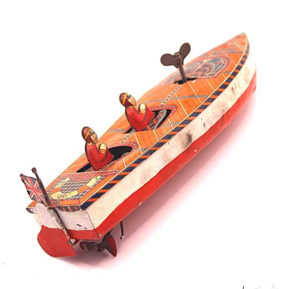 JAPANESE TIN TOY MOTOR BOAT