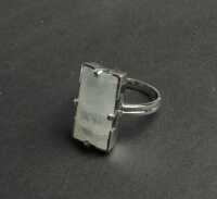 SILVER MOONSTONE RING