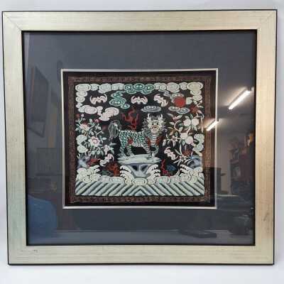 FRAMED SILK
