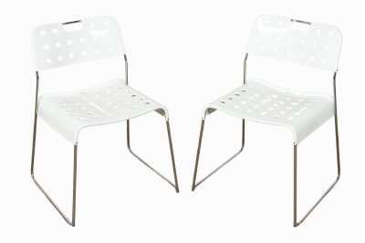 PAIR OF OMKSTAK CHAIRS