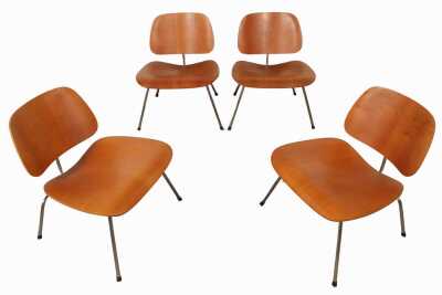 SET OF DCM LOUNGE CHAIRS