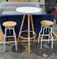 TABLE AND STOOLS