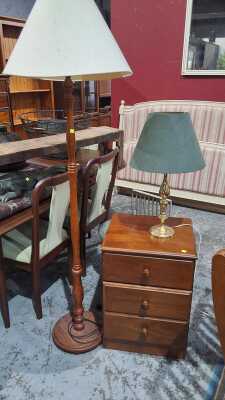 BEDSIDE AND LAMPS