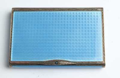 SILVER ENAMEL BOX
