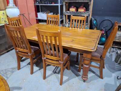 DINING TABLE AND CHAIRS