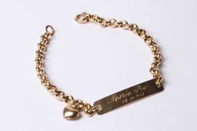 GOLD ID BRACELET