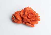 CORAL BROOCH