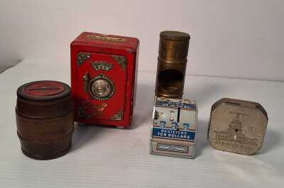 VINTAGE MONEY BOXES