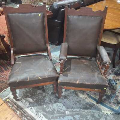 GRANDFATHER GRANDMOTHER CHAIRS