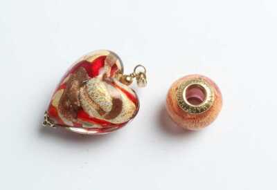 GLASS & GOLD CHARMS