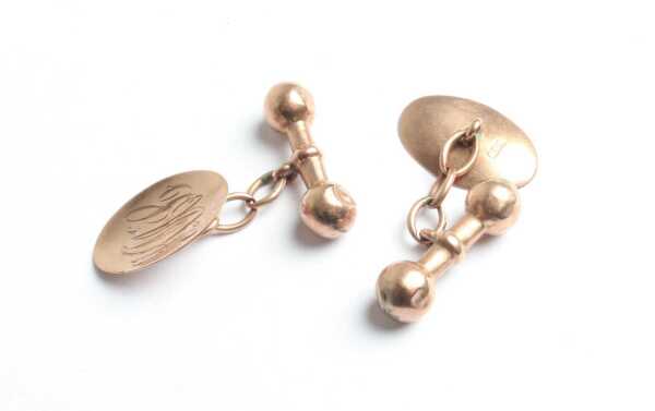 GOLD CUFFLINKS