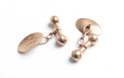 GOLD CUFFLINKS
