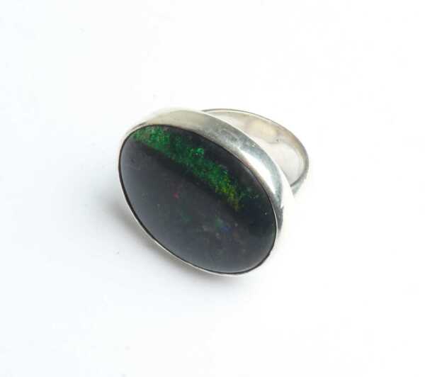 SILVER OPAL RING
