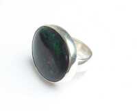 SILVER OPAL RING - 2