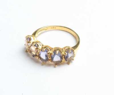 SILVER GILT RING