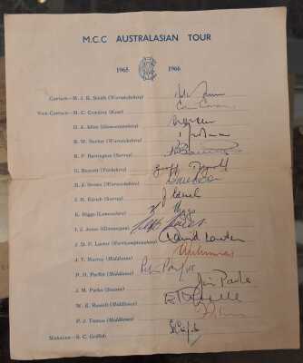 AUTOGRAPH SHEET