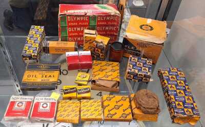 VINTAGE CAR PARTS & BOXES