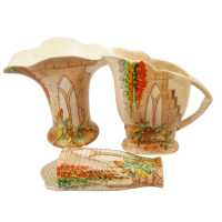 BESWICK VASE, JUG & WALL POCKET