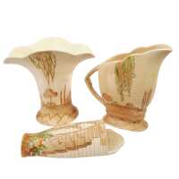 BESWICK VASE, JUG & WALL POCKET - 2