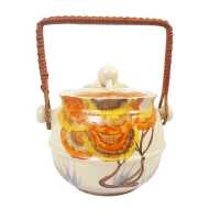 CLARICE CLIFF BISCUIT BARREL - 2