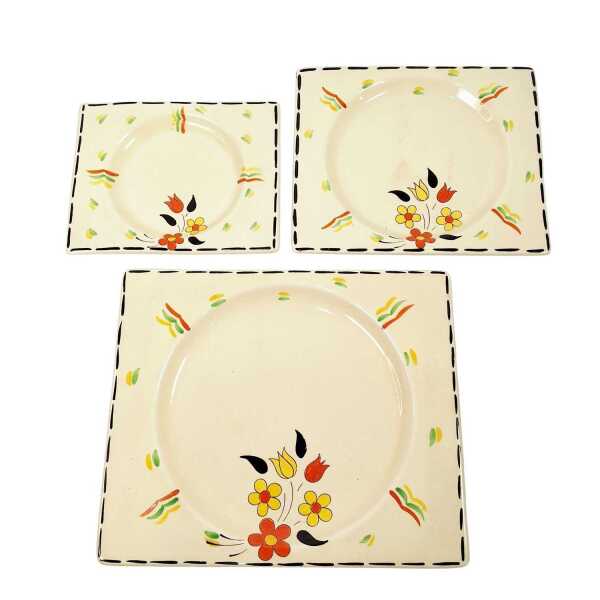 "THE BIARRITZ" ROYAL STAFFORDSHIRE PLATES