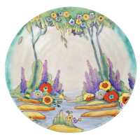CROWN DEVON RAISED BOWL