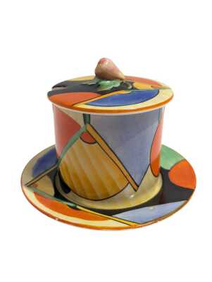 SUGAR POT AND DISH