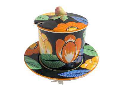 SUGAR POT AND DISH