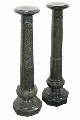 PAIR OF MARBLE PEDESTALS