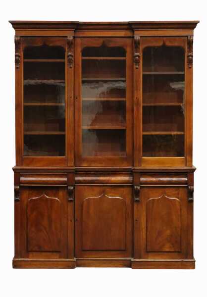 BREAKFRONT BOOKCASE