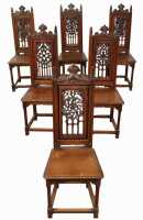 SET OF OAK DINING CHAIRS
