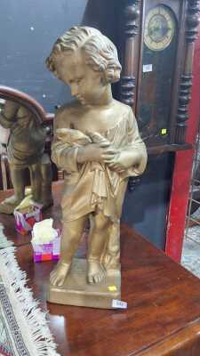PLASTER CHRIST CHILD FIGURE