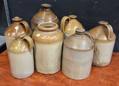 LOT OF DEMIJOHNS