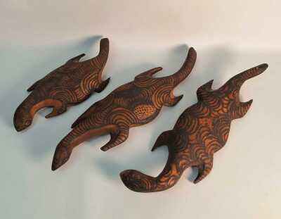 ABORIGINAL ART LIZARDS