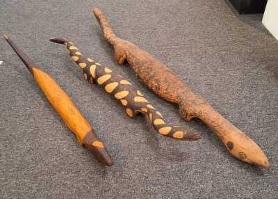 ABORIGINAL ART LIZARDS