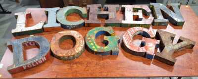 TIN LETTERING