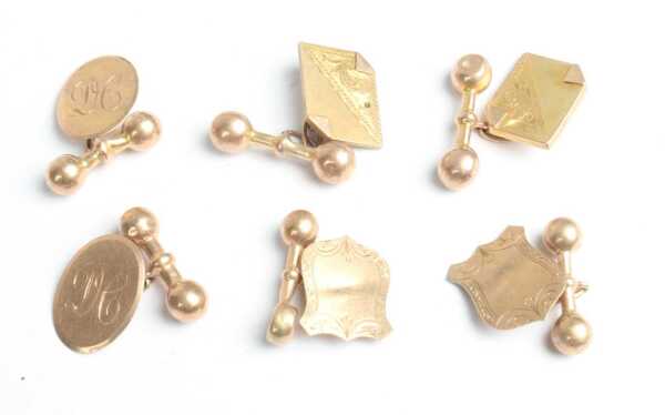 GOLD CUFFLINKS
