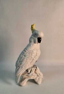 CROWN STAFFORDSHIRE COCKATOO