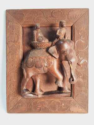 INDONESIAN CARVED PANEL