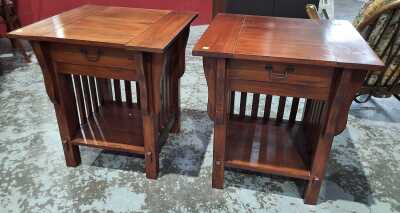 PAIR OF TABLES