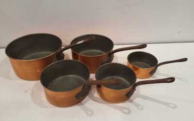 COPPER SAUCEPANS