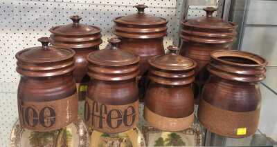 STONEWARE CANISTERS
