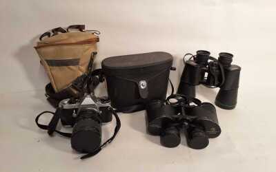 BINOCULARS & CAMERA