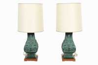 PAIR OF CHINOISERIE LAMPS