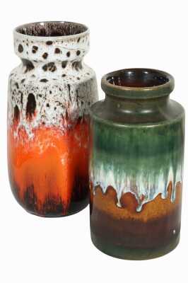 TWO POTTERY VASES