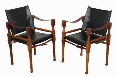 PAIR OF SAFARI CHAIRS
